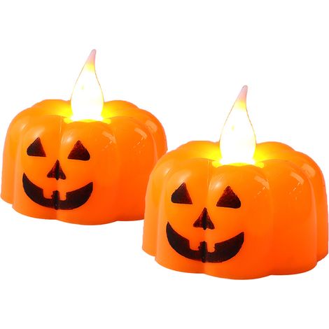 Lanterne lumineuse citrouille, lanterne électronique LED citrouille d'Halloween (1/5)