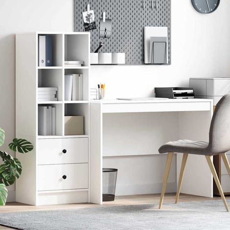 vidaXL Desk White 145.5 x 50 x 127 cm 2 pcs