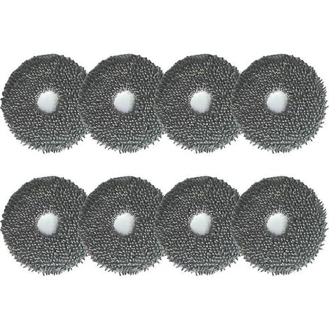Microfibre patins de lavage pour Karcher RCV5 Plus pièces pour aspirateur de rechange lavable nettoyage chiffon de lavage 8 pièces (1/5)