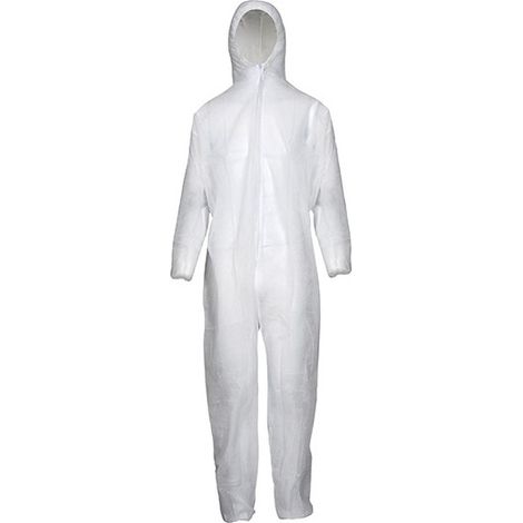 Traje Desechable Pp,40 G/M2,Talla 2Xl, Blanco