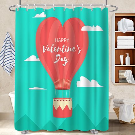 Rideau polyester pour douche 180x180 bordure lestée séparation douche pour une déco d’hiver réconfortante (1/5)