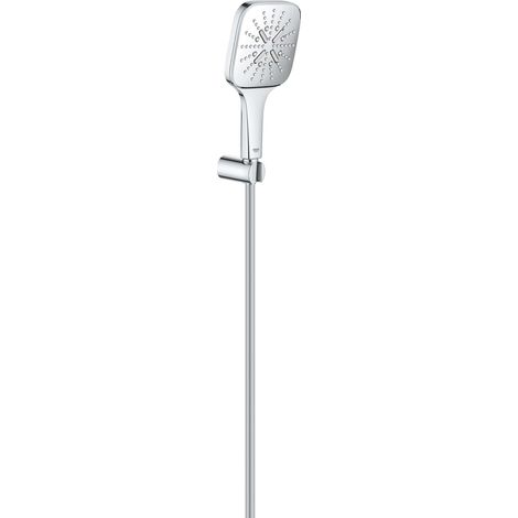 Grohe Rainshower SmartActive Cube - Wandhalterset 130 9,5 l/min, 3 Strahlarten, Halter und Schlauch, Chrom 26589000 (1/5)
