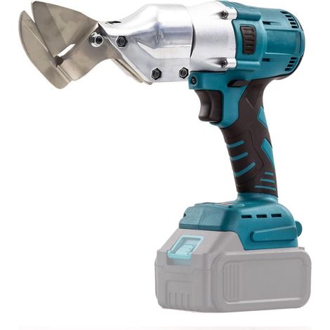Cisailleuse électrique en tôle compatible avec batterie Makita 21V, Cisaille et grignoteuse électroportative sans balais, cisailleuse électrique à 360° pour couper l'acier, moteur sans balais Max 2,0 