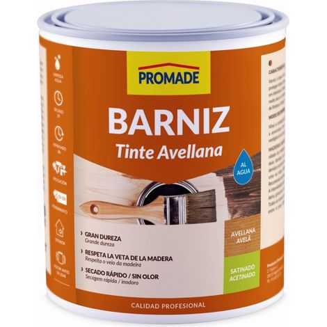 Barniz tinte int satina agua 750 ml avellana abat504 promade