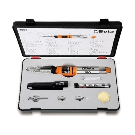 BETA Fer à souder à gaz + 7 accessoires - 1827/K - BETA 018270100