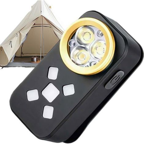 Lampe frontale LED rechargeable - 1pc, 200-800lm clip, Randonnée pêche survie nuit extérieur Aucuneary (1/5)