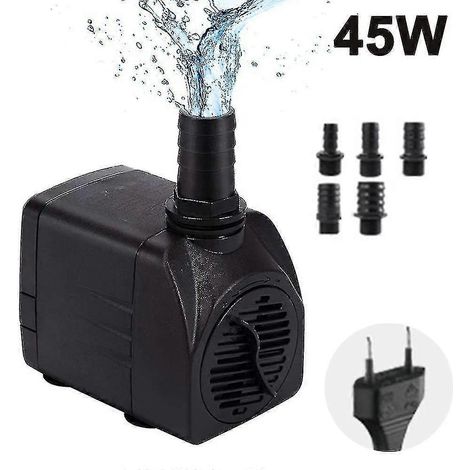 Pompe à eau submersible avec cordon d'alimentation pour fontaine, 45 watts (1/5)