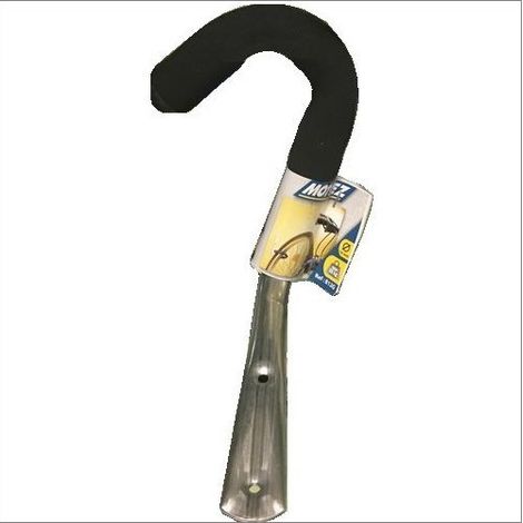 Mottez – Crochet gainé pour vélo – Fixation murale – Charge maximale 30 kg – Tube diamètre 20 mm – Accroche par la roue