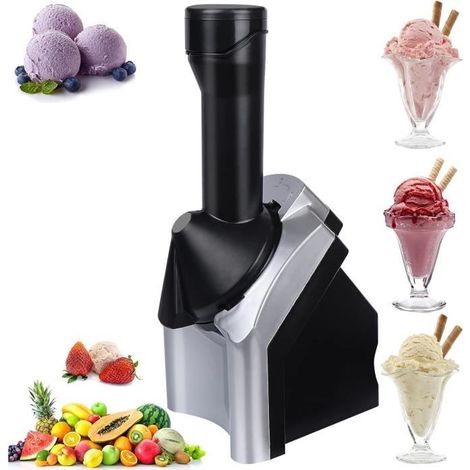 Macchina per gelato - H1890 - 1,5 litri - 150 watt - Nera (1/4)