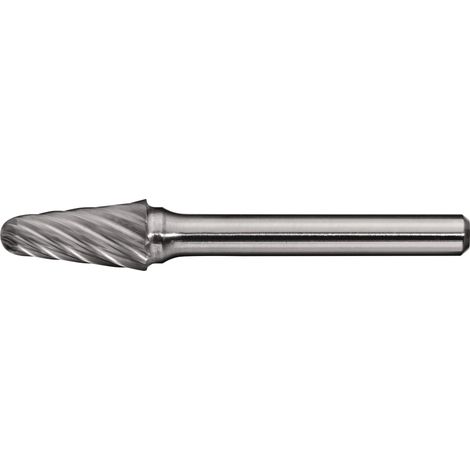 Fresa  rotativa  KEL  INOX  D.10mm  Longitud  cabeza  20mm  Vástago  D.6mm  HM  Dentado  normal,  fino  TECWERK (1/2)