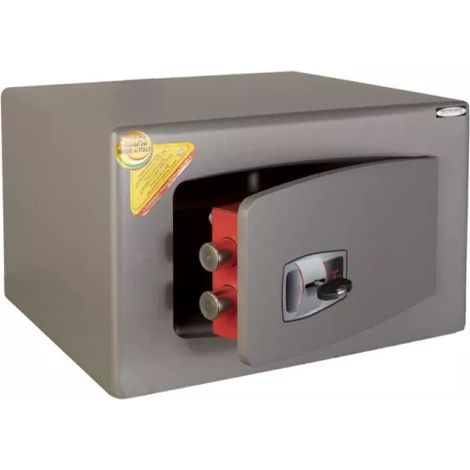 TECHNOMAX - Coffre-fort à fixer à clé, certifié EN 14450:18-S2, 2 pênes, 18 L, 22x35x30 cm