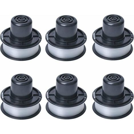A6226 Bobine de fil compatible avec Black et Decker Auftipp Coupe-herbe automatique GL250 / GL310 / GL360 / GL360SB avec 6m ligne, 6-pack (1/4)