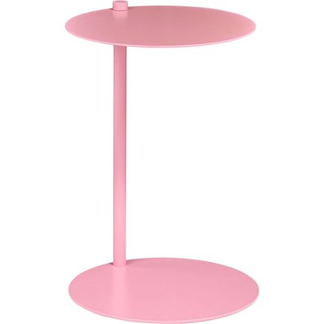 Table d'Appoint Moderne Minimaliste en Métal 35 x 52 cm Rose Kensico (1/5)