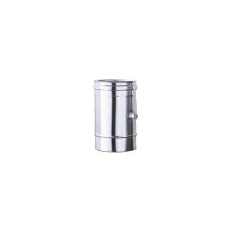 ALA TUBO INOX 16X 25 CONTROLLO COMBUSTIONE Tubo in Acciaio Inox AISI 316L Finitura Lucida Tappo Controllo Combustione colore Acciaio (1/2)