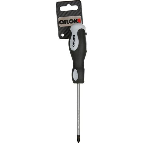 Tournevis cruciforme, tournevis plat - PH1-1 x 100 mm - Lame traversante - Outil à main en acier allié doté d'une poignée en plastique - Tournevis cruciforme 1x100 mm - Pratique (1/4)