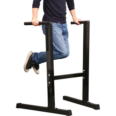 Yaheetech Barres de Traction Gym, Chaise Romaine Power Tower sur Pied, Barres Dip Parallèles, pour Entraînements Musculation Domicile, Salle de Sport Training, 84 x 79 x 107 cm