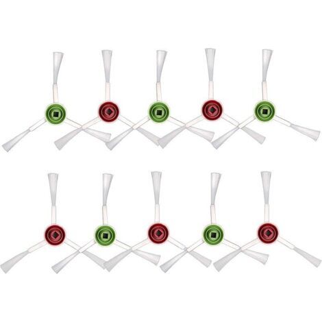 (10 piezas) Cepillo lateral de repuesto T20 Omni compatible con ECOVACS DEEBOT T20 Omni / T20e Omni / X1 Omni / X1 Omni (blanco) (1/5)