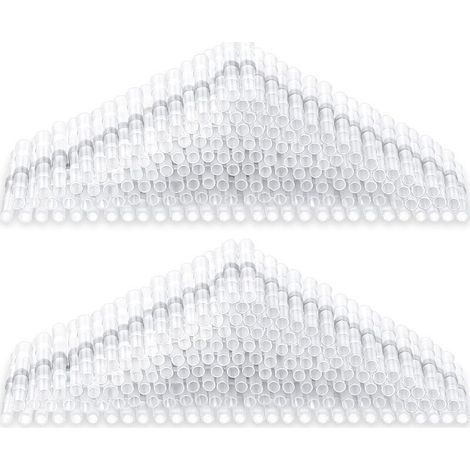 150 Pièces Thermorétractable Cosse Bout à Bout Étanche Isolé Électrique pour Automobiles Motos Véhicules (Blanc, 26-24 AWG) (1/4)