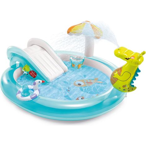Piscina play center Alligatore 57165 Intex scivolo