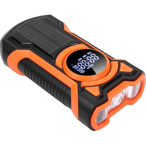 Radio Météo d'urgence, Bluetooth et énergie Solaire avec Lampe de (1/5)