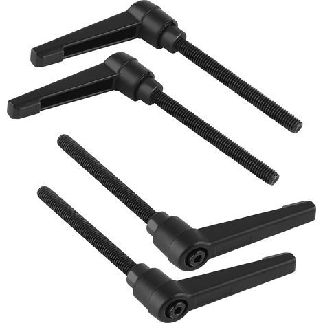 4 - Poignée De Serrage - Levier Réglable - Fixation Rapide Pour Machine-Outil - Noir Mat - M6x60mm (1/5)