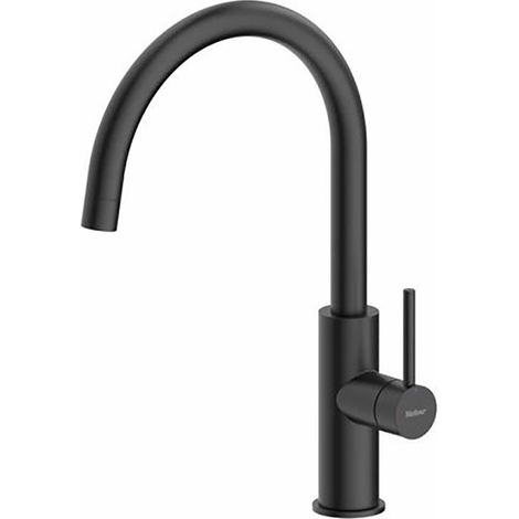 Naber SERVIZIO Küchenarmatur Namor 5, schwarz matt, Hochdruck, Laminarstrahl (1/2)