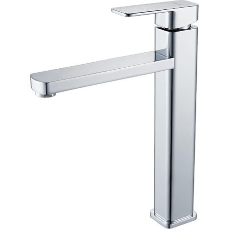 Robinet de Bassin de Salle de Bain mélangeur à Eau Chaude et à Eau Froide Robinet de Baignoire à poignée Mono-Handle Robinet de Bain(Grijs) (1/5)