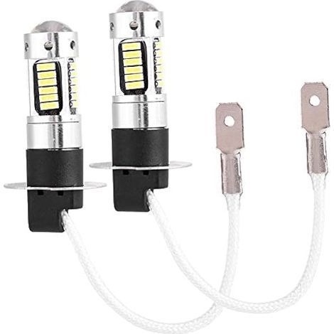 Ampoule antibrouillard, paire de H3 4014 blanc LED phare de voiture brouillard DRL ampoule lampe DC 12V michiba h3. 12v 35w ampoule h3 led+ampoule h3 led ampoule h3 led ampoule h3 led 20000lm ampoul (1/4)