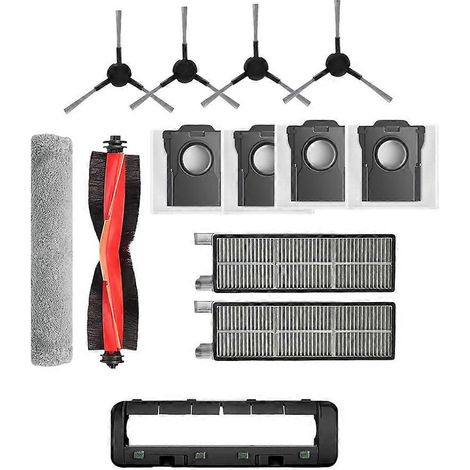 13 pièces de rechange pour aspirateur Dreame Mova G30/G30 Pro/G30 Ultra : brosse, filtre HEPA, sac à poussière et chiffon de nettoyage.