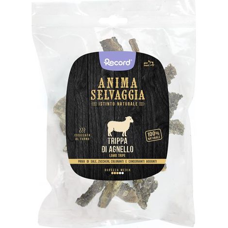Anima Selvaggia snack essicati per cani trippa di agnello 6 Confezioni x 50 g cad. (1/2)