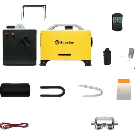 Chauffage au diesel, contrôle LCD, faible bruit, 8KW 12V 24V (1/2)