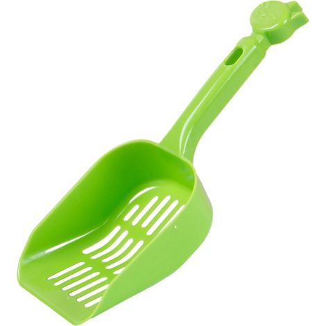 Pelle à litière Depets, pelle à litière à larges lattes, pelle à litière pour granulés de pin, tamis à litière en plastique durable (1/5)