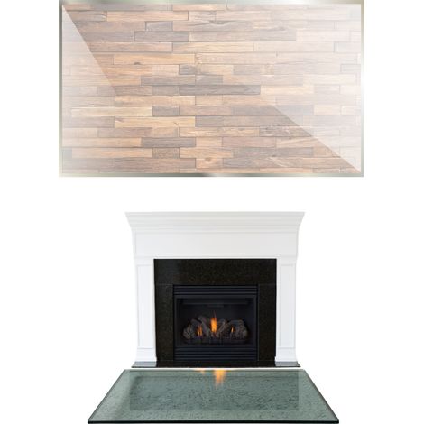 VIDRIO PARA CHIMENEA, BASE DE VIDRIO TEMPLADO GOAT, DIMENSIONES 52x40 TRANSPARENTE (1/5)