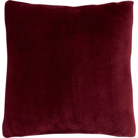 Coussin Ollis rouge grenat 38x38cm - Atmosphera créateur d'intérieur