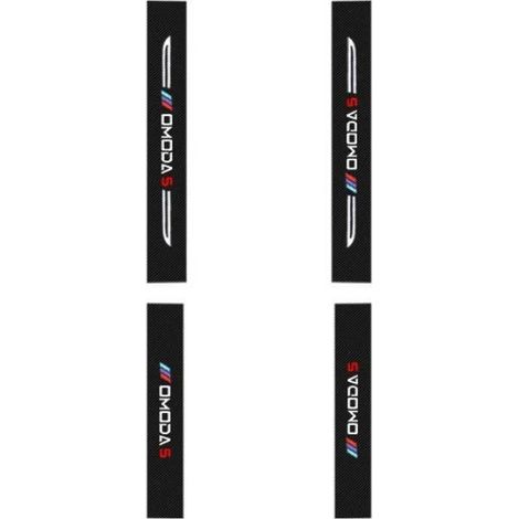 (Lot de 4) Pour Chery Omoda C5 FX 2022-2023 : protections de seuil de porte en cuir,autocollants et bandeaux en fibre de carbone (1/3)