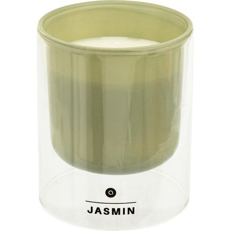 Bougie Parfumée en Verre "Ilan" 220g Jasmin (1/2)