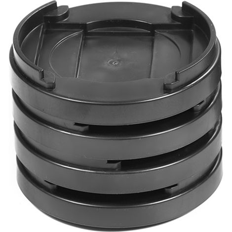 Ensemble de 8 patins antidérapants multi-fentes en plastique pour pieds de meubles, compatibles avec les tables, bureaux, canapés et chaises (noir) (1/5)