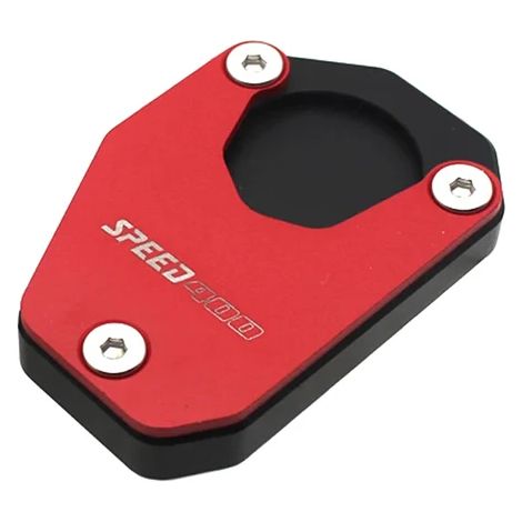 (Red Speed400) Compatible avec Scrambler 400 X Speed 400 : extension de béquille latérale pour moto Scrambler 400X Speed 400. Maxpower. (1/4)