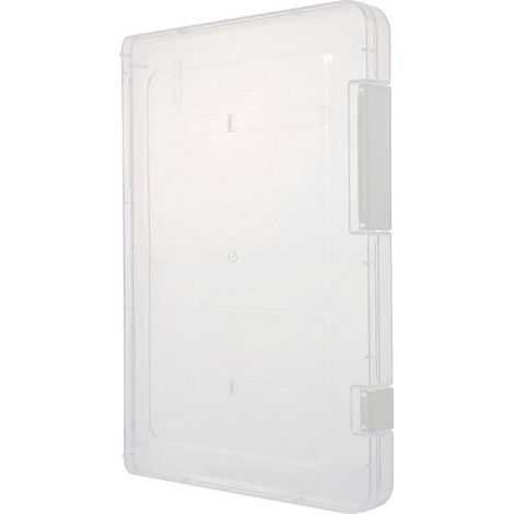 Boîte de rangement durable pour documents, support de bureau pratique (comme illustré)-24.2X17X2cm (1/3)