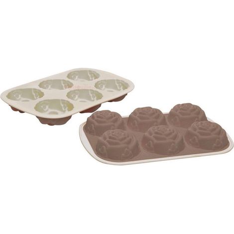 Tognana cupcakes, stampo muffin tortora, cm 28x19 in silicone resistente
