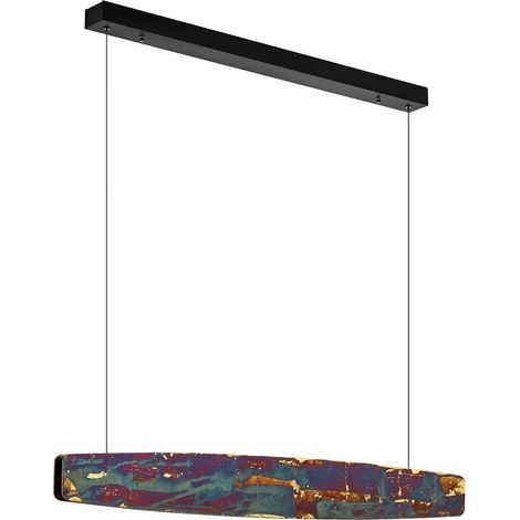 [GEBRAUCHT] B-Ware Quitani Led Hängelampe Pendelleuchte Lampe Licht Persida Gold Schlagmetall