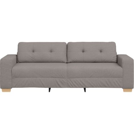 Sofa 3 places Taupe 220 cm tissu (1/5)