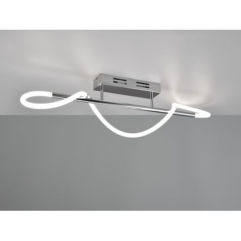 Deckenleuchte ARGOS in Chrom LED Schlauch Weiß, dimmbar, Breite 105cm (1/5)