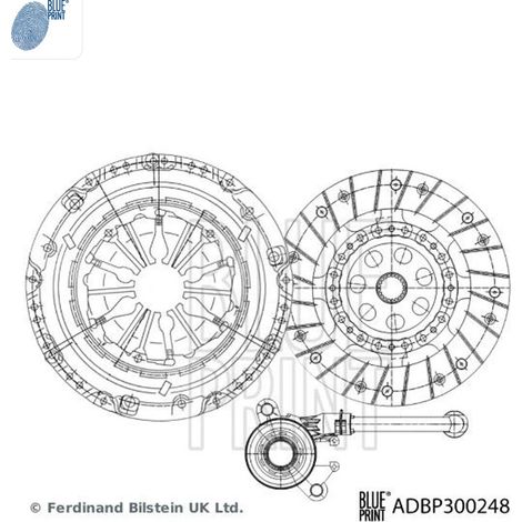 Kit d'embrayage BLUE PRINT ADBP300248 RENAULT 30 20 500 01R 30 20 500 01R S1