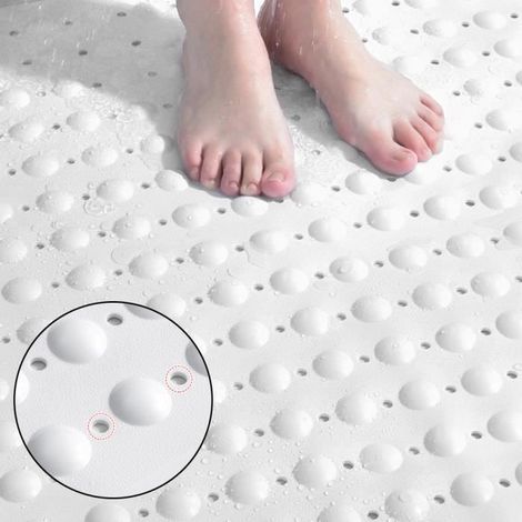 Tapis de douche antidérapant pour l'intérieur de la douche, Tapis de douche en caoutchouc, 80x80cm (1/4)