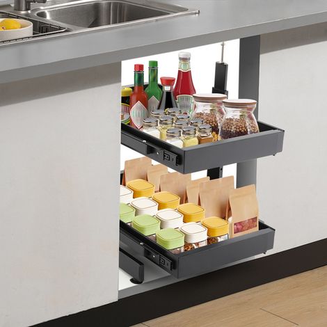Ausziehbarer Schrank-Organizer, ausziehbare Schubladen für Schränke, Schrankauszug