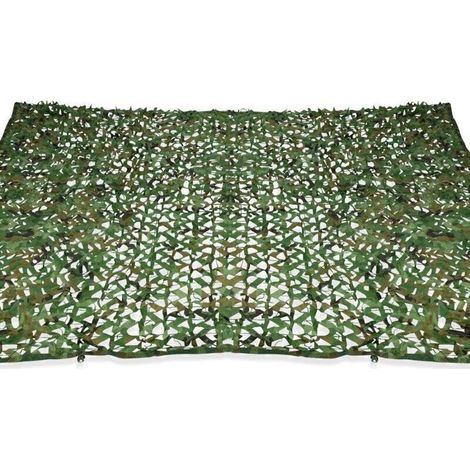 Kaelt - Abysse – Voile d'ombrage rectangulaire camouflage 3x5 m – Tissage en polyester perforé – Fixation rapide avec cordons – Protection solaire efficace (1/5)