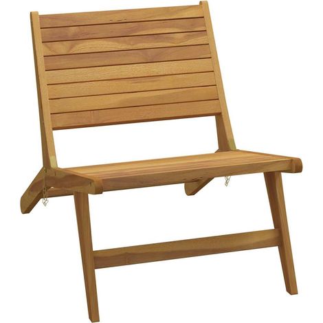 Maison Exclusive - Sedia pieghevole in legno massello di teak (1/5)