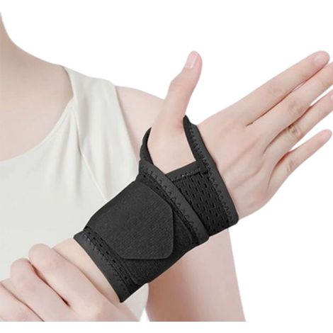 1 Attelle poignet,ouverture pouce,tissu élastique,sans couture,réglable,sport,travail,nuits (1/5)