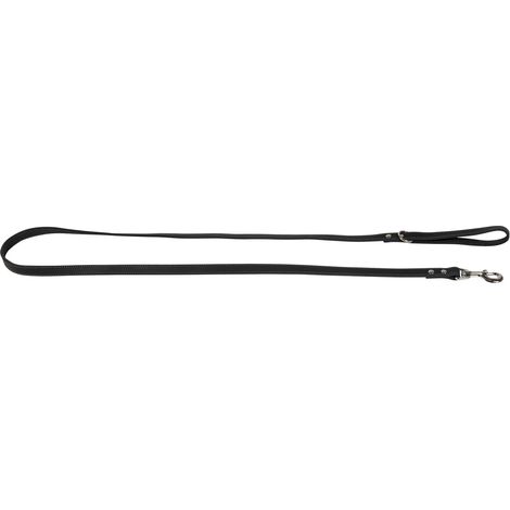 Laisse pour Chien Cuir Gras 180 cm x 12 mm Noir